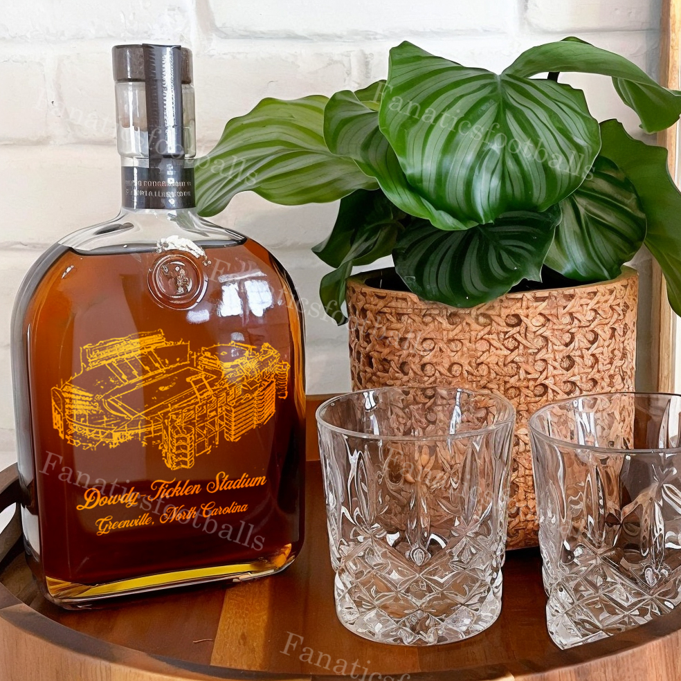 Dowdy-Ficklen Stadium Whiskey Bottles-Gifts For Sports Lovers