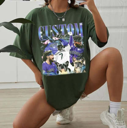 Custom 90s Vintage Shirt, Custom Photo Custom Rap Tee
