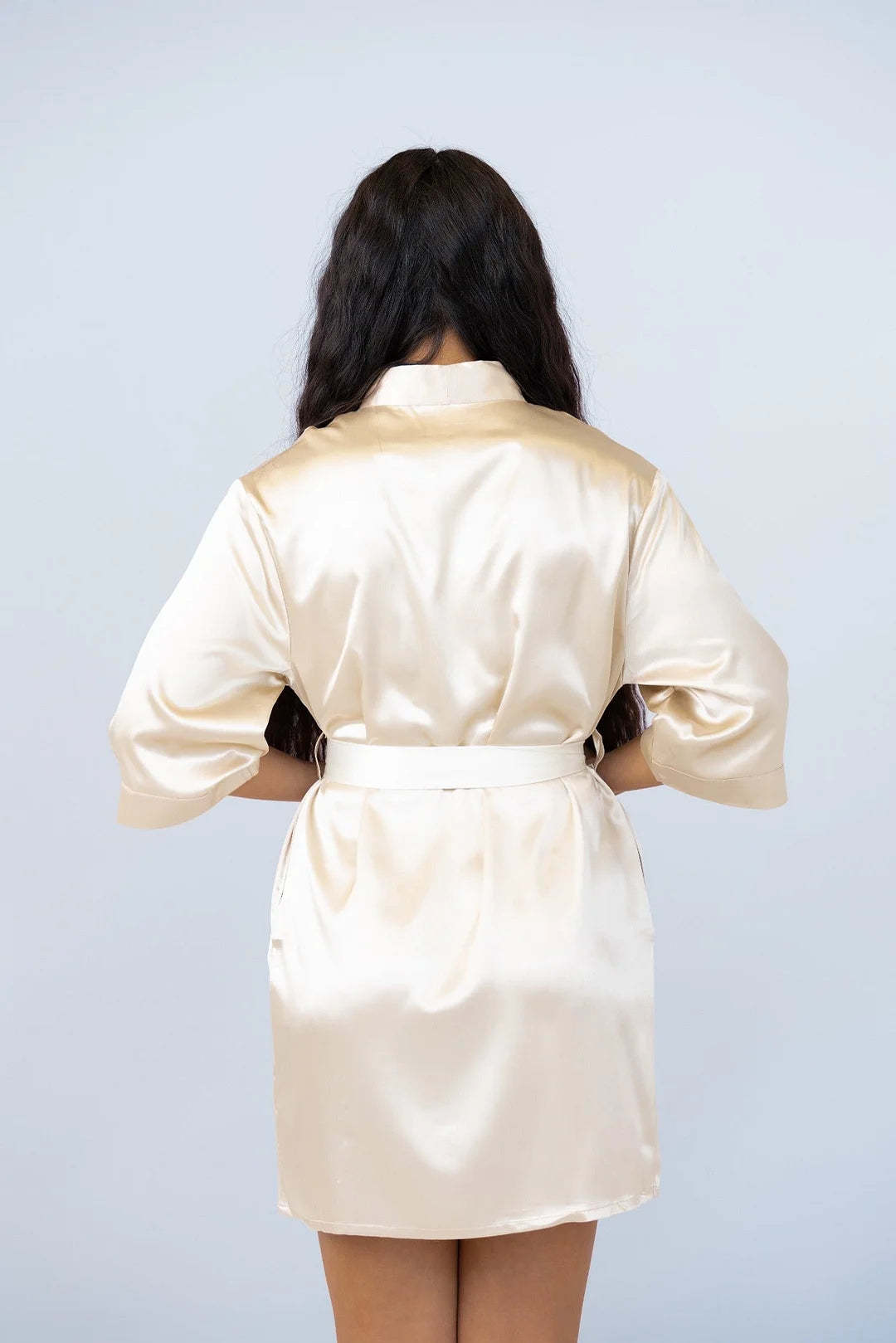 Customized Embroidered Pajamas Satin Robe-Gift For Mom And Wife