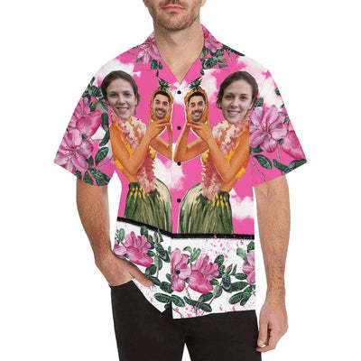 Customizable Hawaiian Shirts Create Your Own Hawaiian Shirt Sea Dolphin Photo Aloha Shirts Gift for Boyfriend or Husband-ilovevango