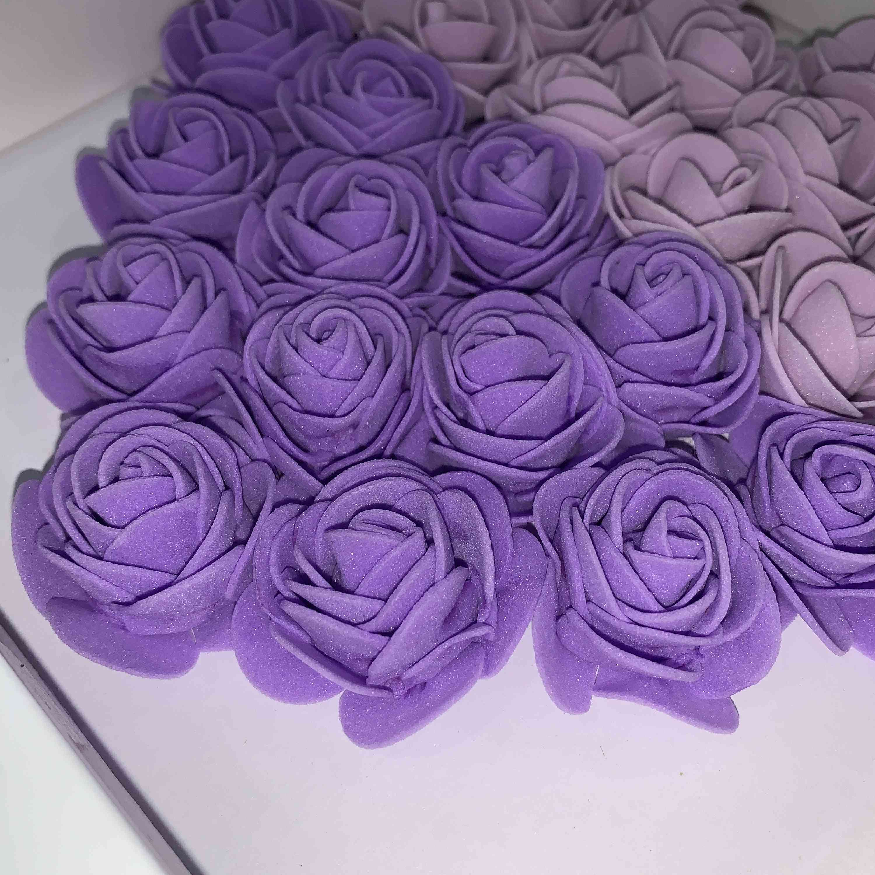 Wife Mom Grandma, Personalized Heart Flower Shadow Box, Rose Frame Box, Mother's Day Gift