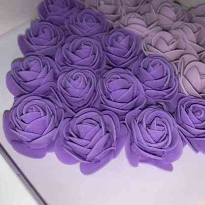 Wife Mom Grandma, Personalized Heart Flower Shadow Box, Rose Frame Box, Mother's Day Gift