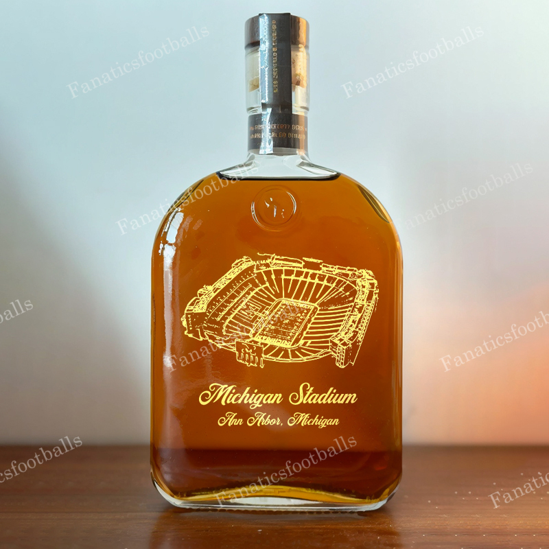 Michigan Stadium Whiskey Bottles-Gifts For Sports Lovers