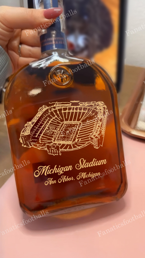 Michigan Stadium Whiskey Bottles-Gifts For Sports Lovers
