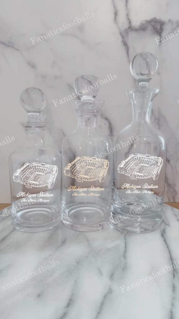 Michigan Stadium Whiskey Bottles-Gifts For Sports Lovers