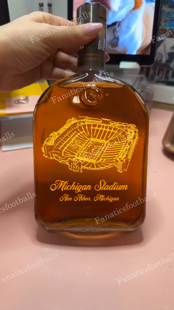 Michigan Stadium Whiskey Bottles-Gifts For Sports Lovers