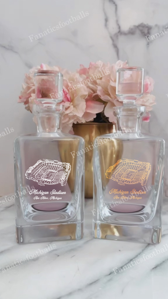 Michigan Stadium Whiskey Bottles-Gifts For Sports Lovers