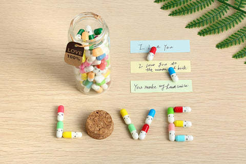 Capsule Letters Message In A Bottle Gifts For Couple