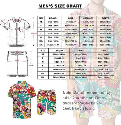 Custom Face Men Outfit For Couples Personalized Face Couple Matching Shirt Shorts