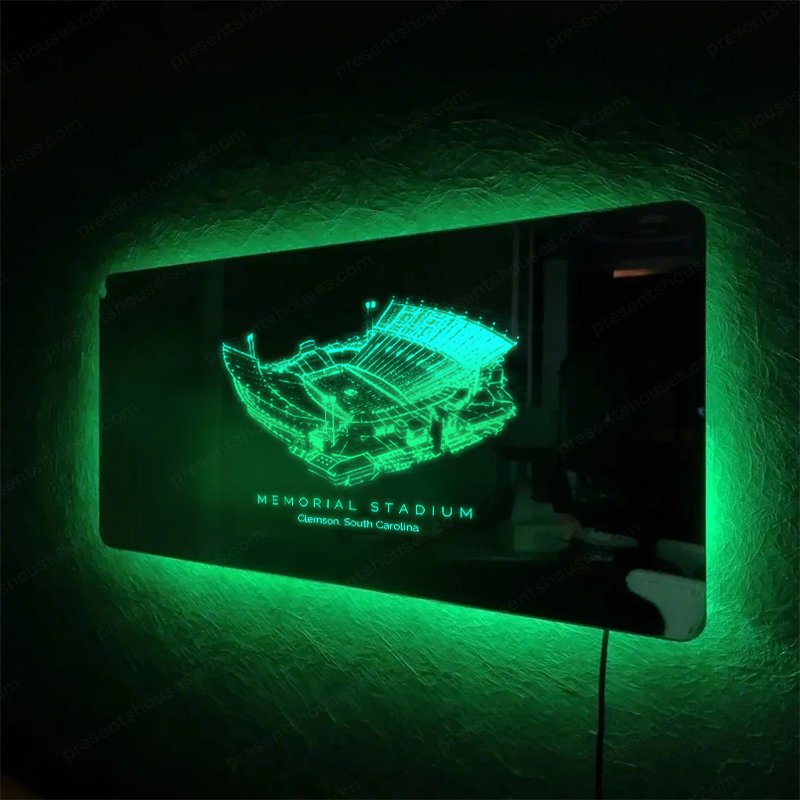 Memorial Stadium (Clemson) Stadium Mirror Light-Gifts For Sports Lovers