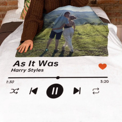 Customized photos, songs personalized blankets