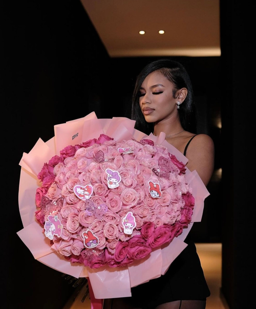 💕Glitter Rose Bouquet💕Couple Glitter Everlasting Rose Bouquet (Never Wither)