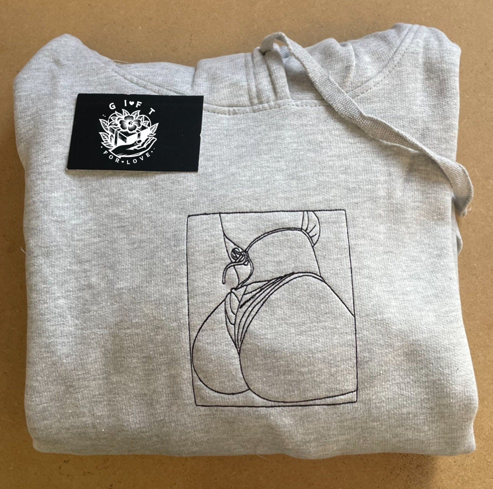 Custom Embroidered Sweatshirt – Personalized Sexy Portrait Gift for Him 💕🔥