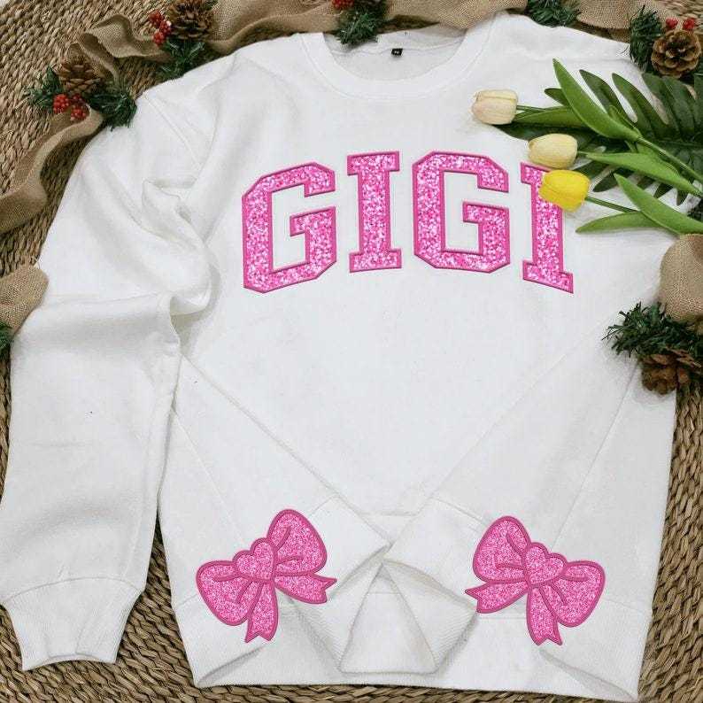 Personalized Green/Red Merry Christmas Bow Side Shirt