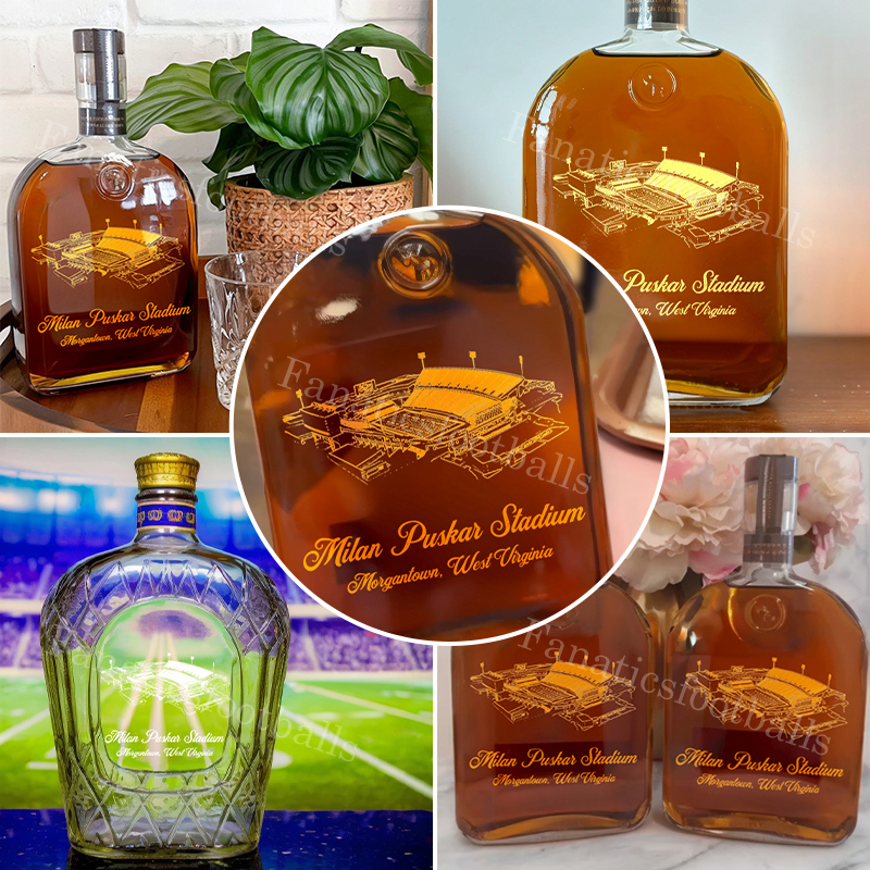 Milan Puskar Stadium Whiskey Bottles-Gifts For Sports Lovers