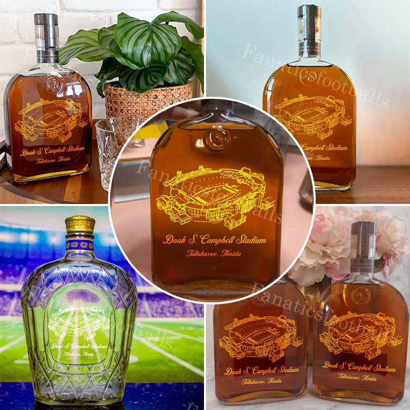 Doak Campbell Stadium Whiskey Bottles-Gifts For Sports Lovers