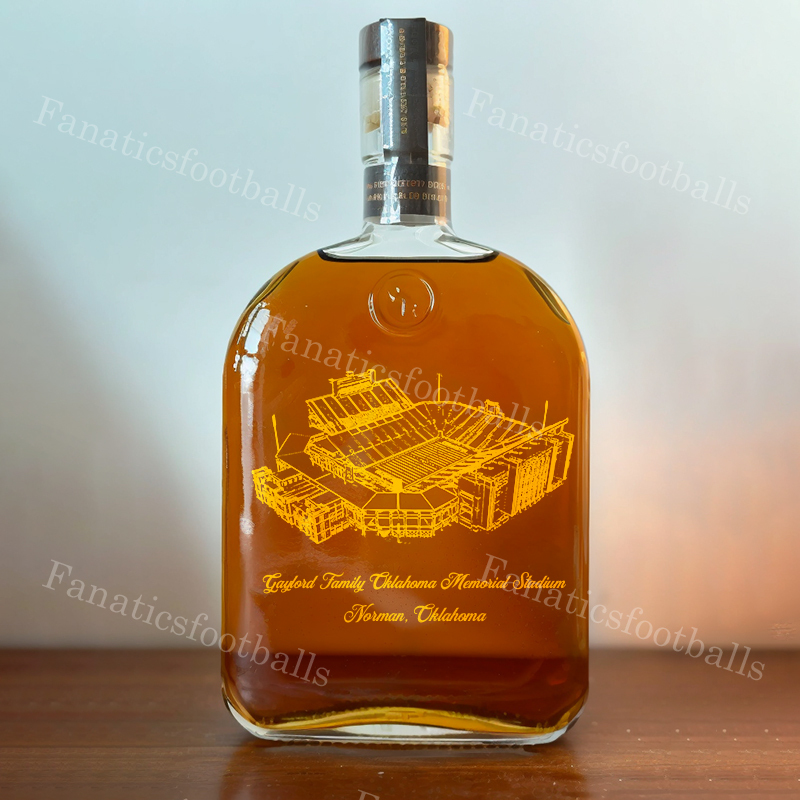Gaylord Family Oklahoma Memorial Stadium Whiskey Bottles-Gifts For Sports Lovers