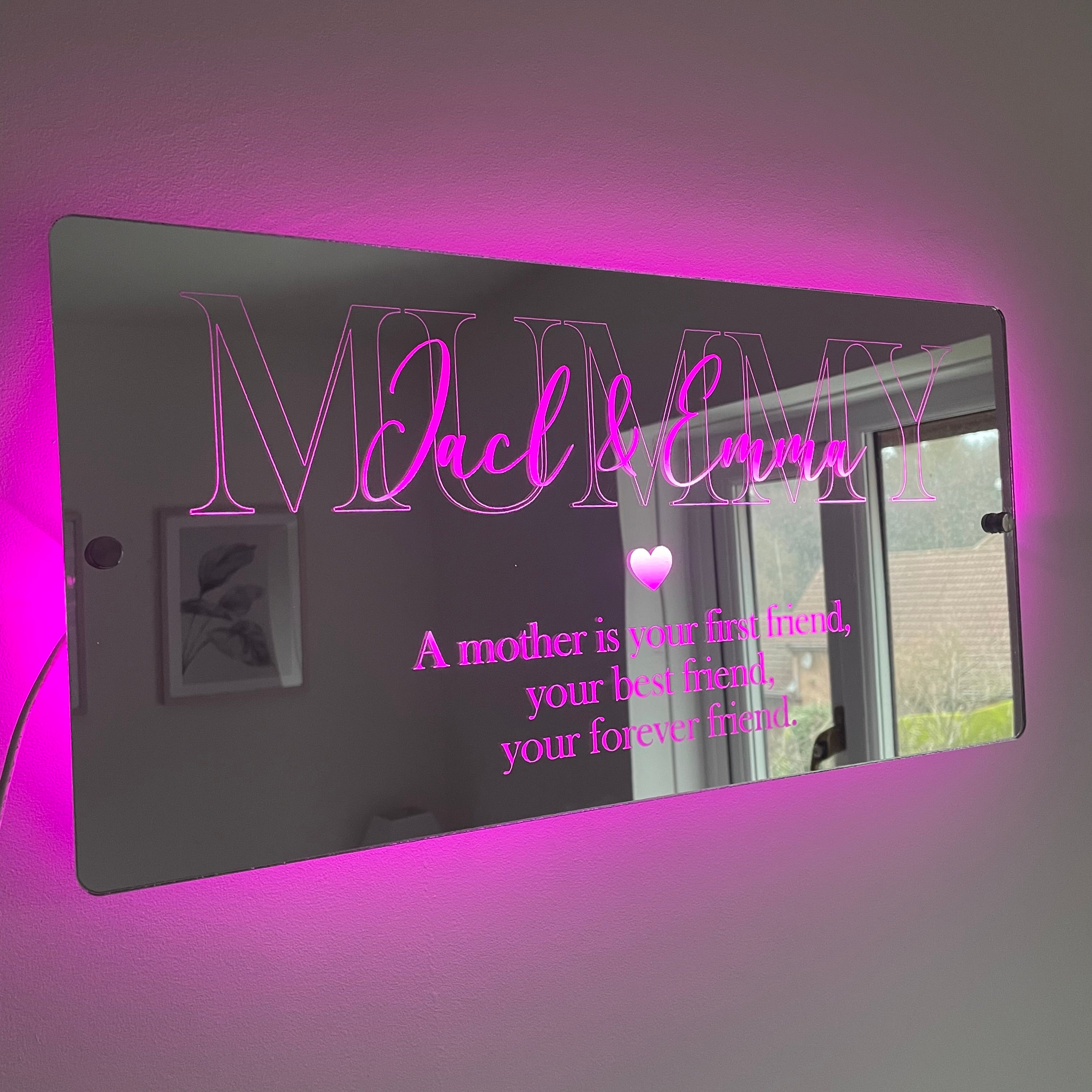 🔥Mother’s Day Sale🔥Personalised Mother’s Day Mirror - Light Up Mirror