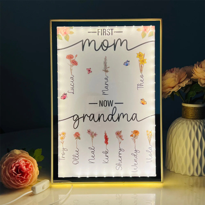 50% OFF✨First Mom Now Grandma-Night Light Mirror