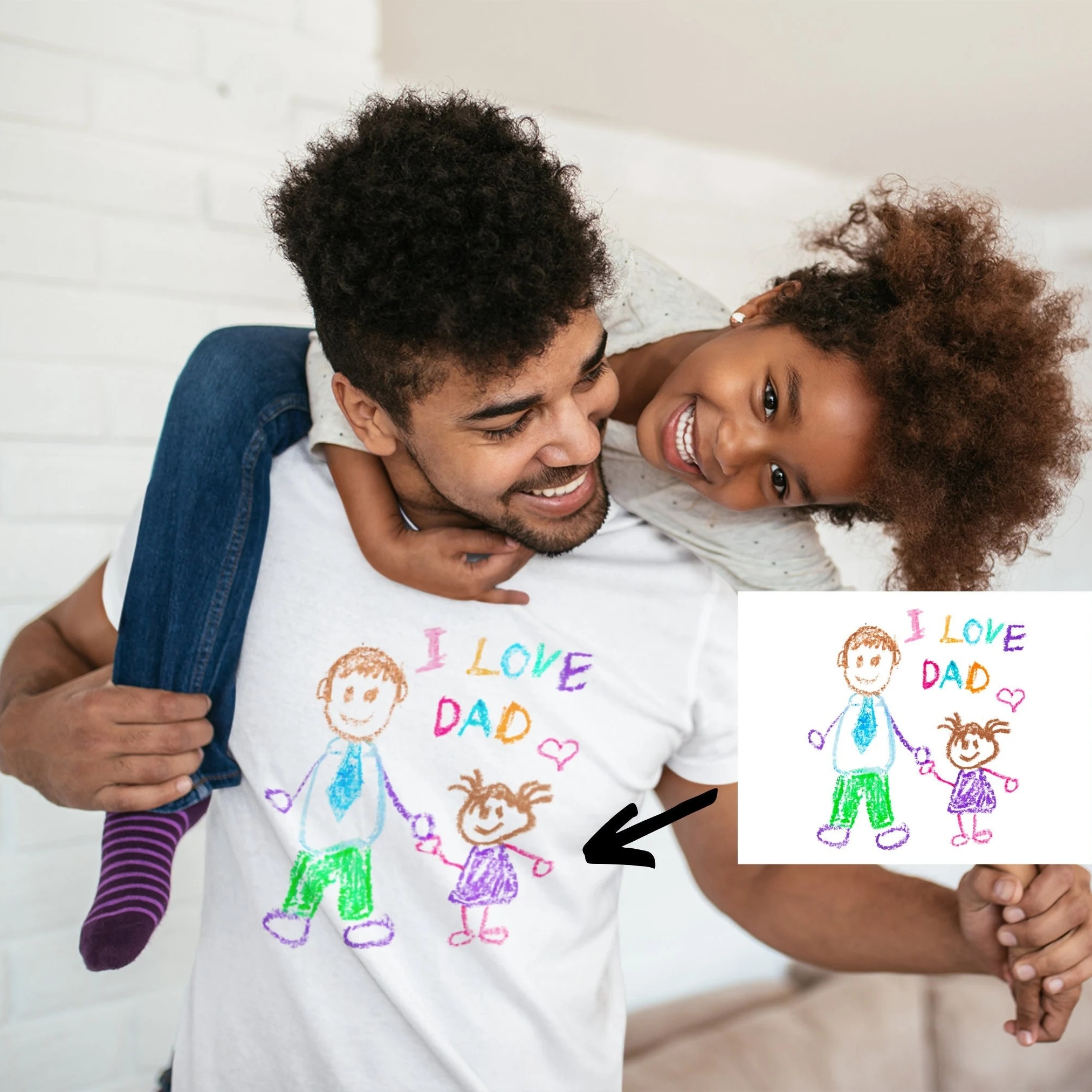 Custom Kids Drawing Sweatshirt – Personalized Art Hoodie, Unique Gift for Mom, Dad, or Grandparents