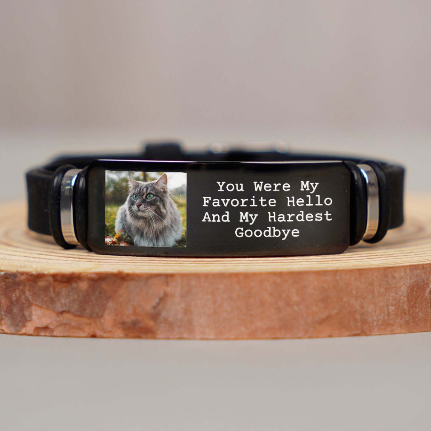 Custom Photo Forever In My Heart - Memorial Gift For Dog Lovers, Cat Lovers, Pet Lovers - Personalized Engraved Bracelet-ilovevango