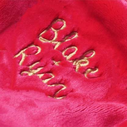 Couples Personalised Microfibre Soft Sofa Blanket-ilovevango