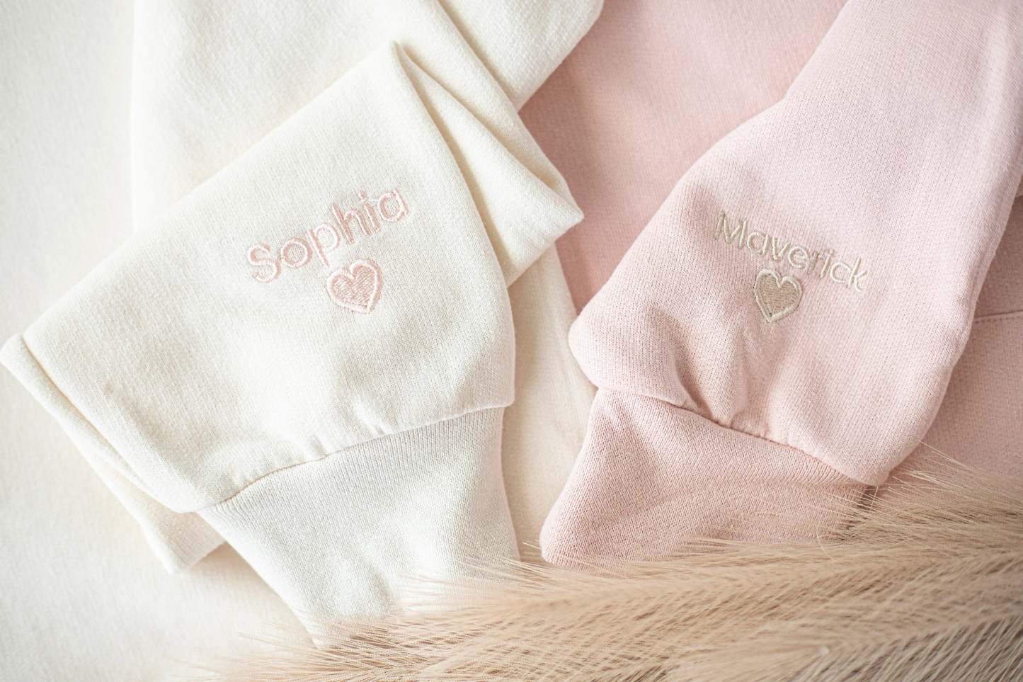 Custom Collar and Sleeve Embroidered Hoodie, Embroidered Mom mama Grandmother Hoodie with Kids Names Kids Names, Personalized Embroidered-ilovevango