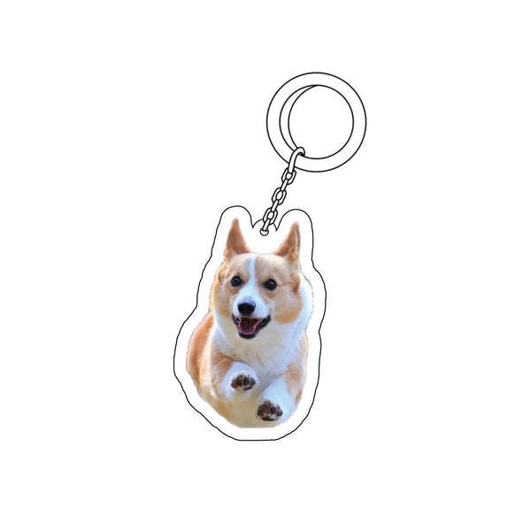 Custom Pet Keychain Personalized Photo Cutout Keychain Custom Face Keyring Gifts For Pet Lover