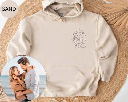 Custom Embroidered Sweatshirt and Hoodie Gifts For Couple