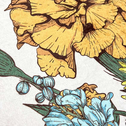 Customized Birth Flower Family Bouquet Blanket