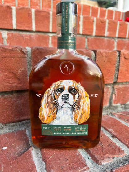 Personalized Hand Painted Pet Portrait Whiskey Bottles