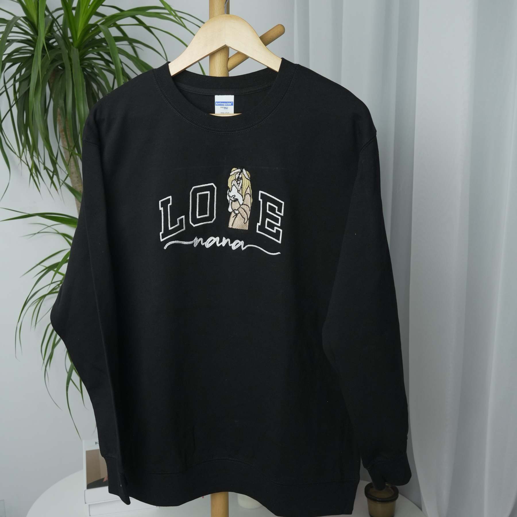 Custom Embroidered Photo Portrait For Mom Love Sweatshirt