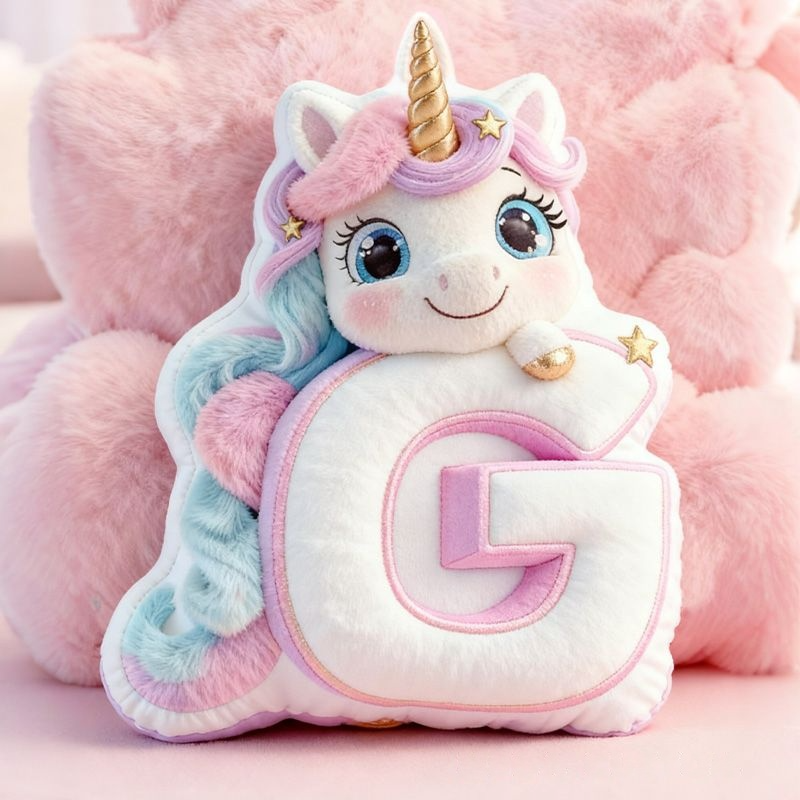 Personalized Unicorn Pillow with Colorful Mane and Magical Design for Whimsical Decor and Enchanting Holiday Gifts Graphic 3D Print Pillow