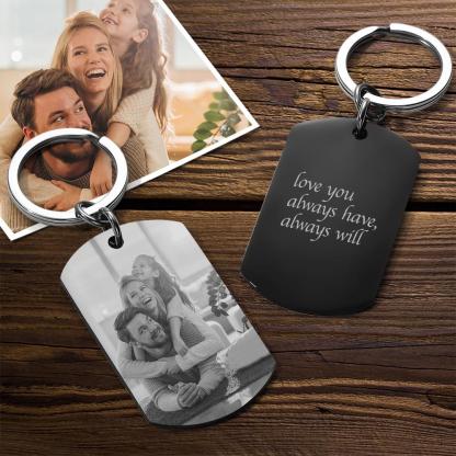 Custom Photo Keychain Stainless Steel