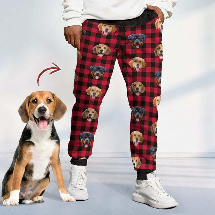 Personalized Sweatpants Upload Photo Dog Cat For Men Women
