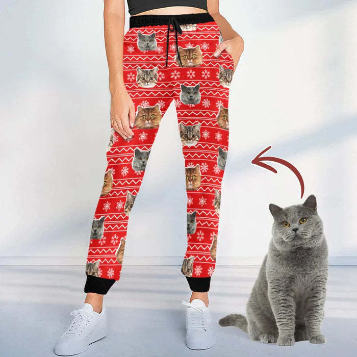 Personalized Sweatpants Upload Photo Dog Cat For Men Women