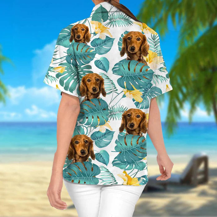 Personalized Dog Photo Hawaii Shirt Gifts For Dog Mum