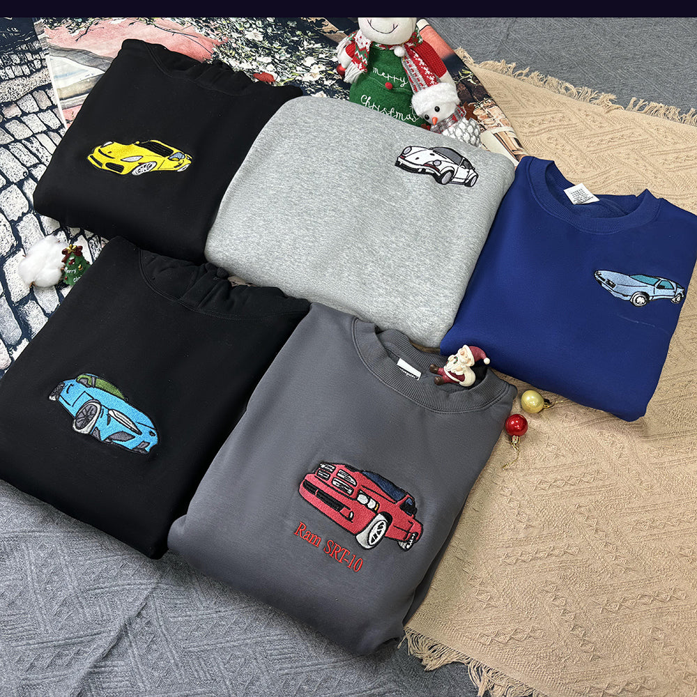 Plus Velvet Style-Customized Car Craft Sweatshirt/Hoodies, Car Enthusiast Gifts