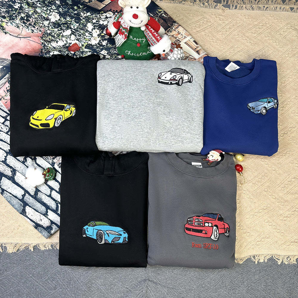 Plus Velvet Style-Customized Car Craft Sweatshirt/Hoodies, Car Enthusiast Gifts