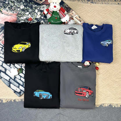 Plus Velvet Style-Customized Car Craft Sweatshirt/Hoodies, Car Enthusiast Gifts