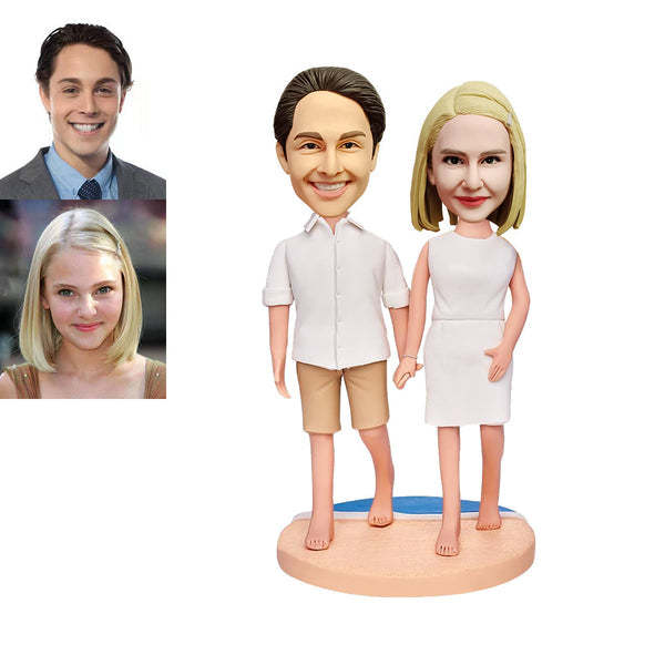 Custom Bobblehead Personalized Bobblehead Anniversary Gifts For Couple-ilovevango