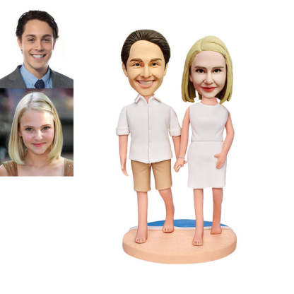Custom Bobblehead Personalized Bobblehead Anniversary Gifts For Couple-ilovevango