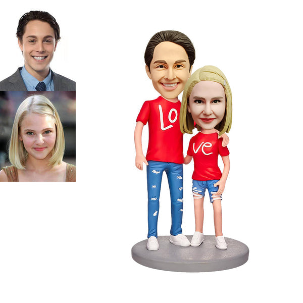 Custom Bobblehead Personalized Bobblehead Couple Gift For Anniversary-ilovevango