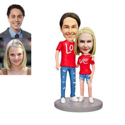 Custom Bobblehead Personalized Bobblehead Couple Gift For Anniversary-ilovevango