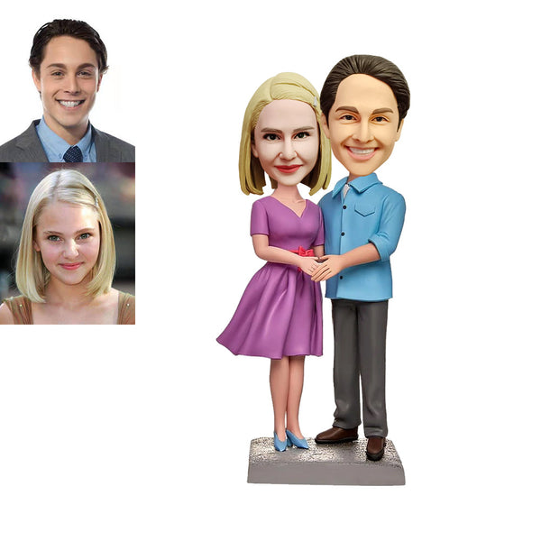 Custom Bobblehead Personalized Bobblehead Gift For Anniversary-ilovevango