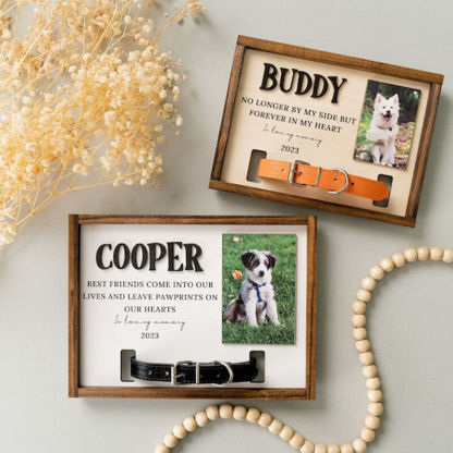 Personalized Pet Collar Frame Memorial Gift For Friends