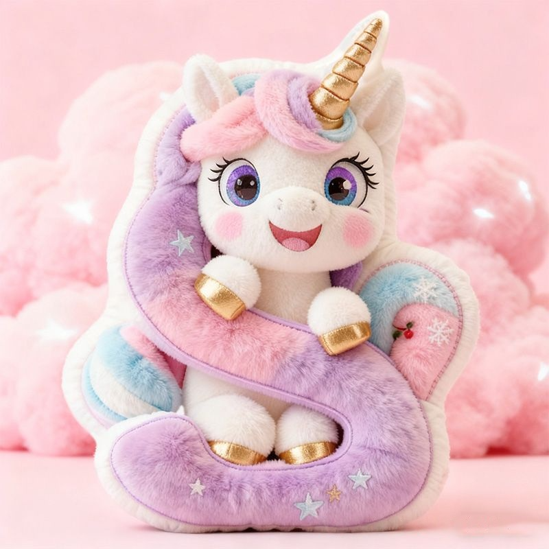 Personalized Unicorn Pillow with Colorful Mane and Magical Design for Whimsical Decor and Enchanting Holiday Gifts Graphic 3D Print Pillow