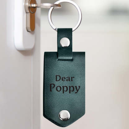 Custom Photo Going To Be The Best - Gift For Mom, Dad, New Parents - Personalized Leather Photo Keychain-ilovevango