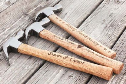 The Best Papa Ever - Family Personalized Custom Tape Measure/Hammer Set - Gifts to Father