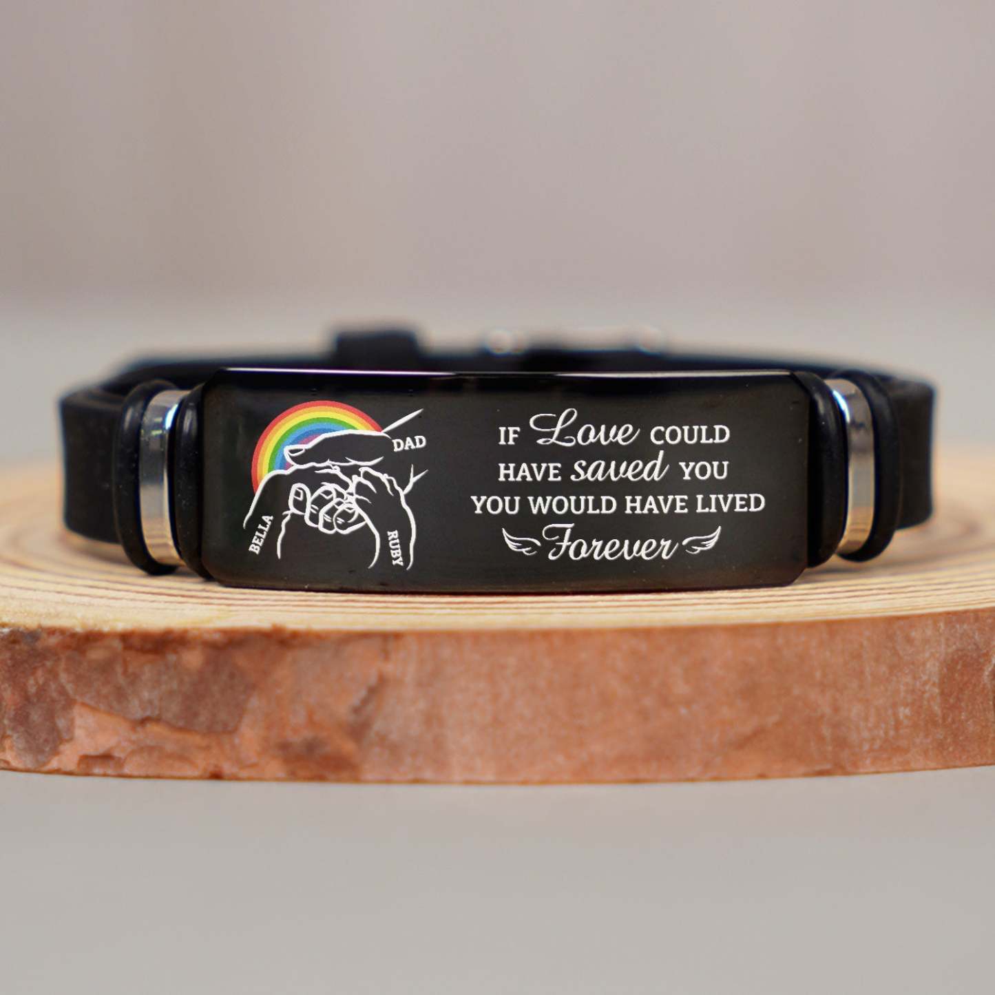 You Left Paw Prints On My Heart - Memorial Gift For Dog Lovers, Dog Mom, Dog Dad - Personalized Engraved Bracelet-ilovevango